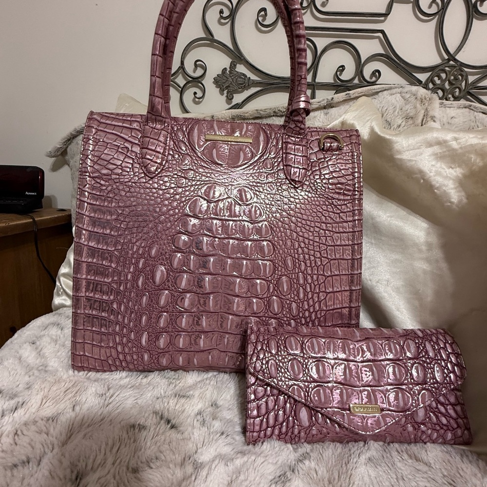 Brahmin mulberry potion Melbourne Caroline Bag and Veronica wallet